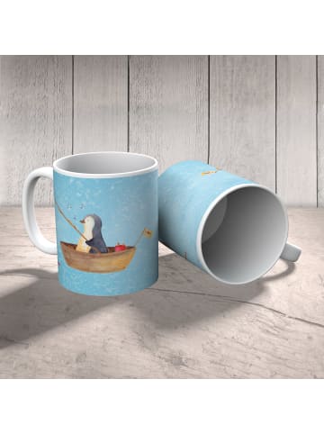 Mr. & Mrs. Panda Kindertasse Pinguin Angelboot ohne Spruch in Eisblau