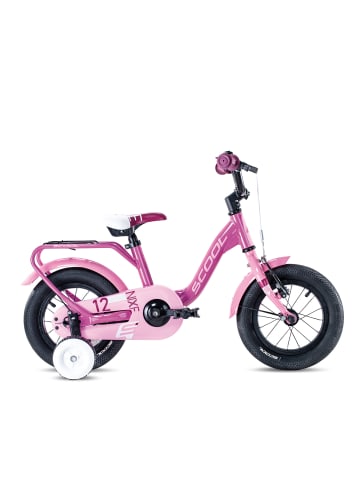 S'COOL Kinderfahrrad - niXe 12 Zoll 1-Gang | ab 2 Jahre - Pink/Baby Pink