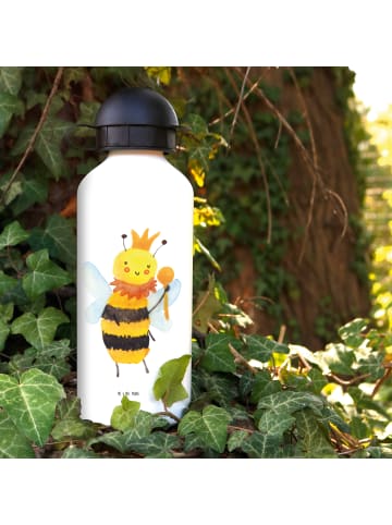 Mr. & Mrs. Panda Kindertrinkflasche Biene König ohne Spruch in Weiß