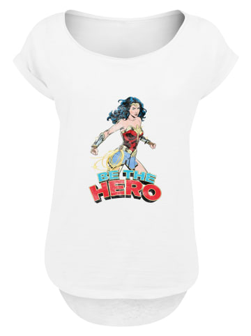 F4NT4STIC Long Cut T-Shirt Wonder Woman Be The Hero in weiß