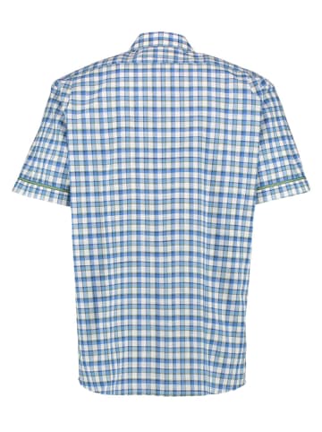 OS-Trachten Trachtenhemd Rarco in mittelblau