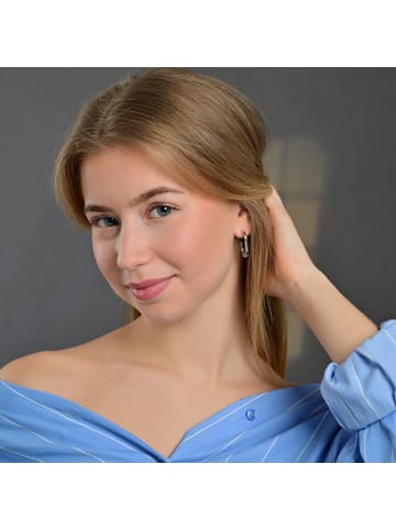 Adeliás Damen Ohrringe – Ohrstecker aus Edelstahl in silber