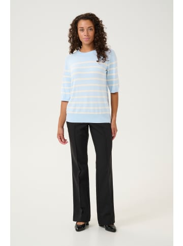 CULTURE Strickpullover CUannemette in Cashmere Blue Stripe
