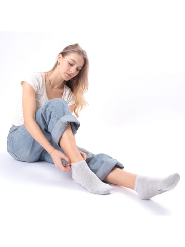 Occulto 10er Pack Sneakersocken Alexa in Schwarz-Weiß-Grau