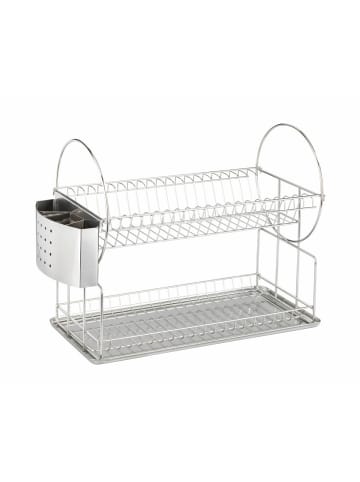 Wenko Geschirrabtropfer Exclusiv Duo in Silber matt