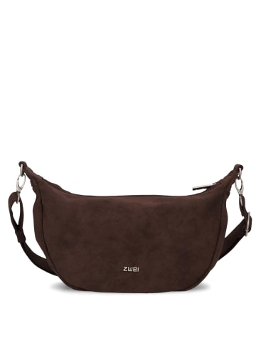 Zwei Mademoiselle M70 - Umhängetasche 34 cm (cord-wood) in nubuk-espresso