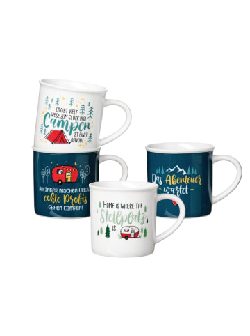 Ritzenhoff & Breker 4er Set Kaffeebecher-Set Camping 360 ml bunt in bunt