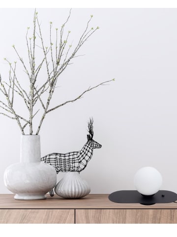 Licht-Erlebnisse Tischlampe (B)15 x (L)35 x (H)22 cm in Schwarz WeißSchwarz Weiß