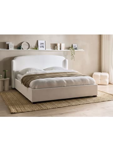 Beliani 2-tlg Doppelbett BERNAY in Weiß