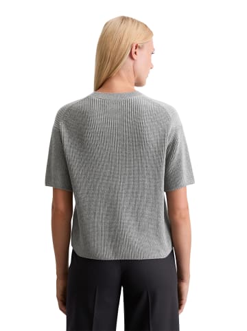 Marc O'Polo Kurzarm-Cardigan loose in Light Grey Melange