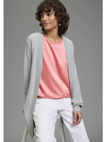 Laura Scott Strickjacke in grau melange