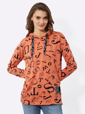 WITT WEIDEN Longshirt in papaya-schwarz