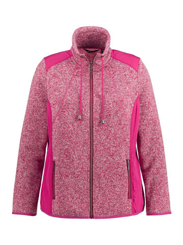 Ulla Popken Sweatjacke in kaminrot