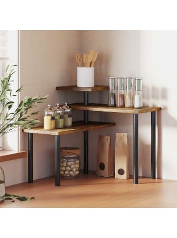 HOMCOM Küchenregal in Rustikal-Braun 40L x 18B x 36,5H cm
