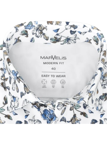 MARVELIS Modern Fit Easy To Wear Hemd in Weiß