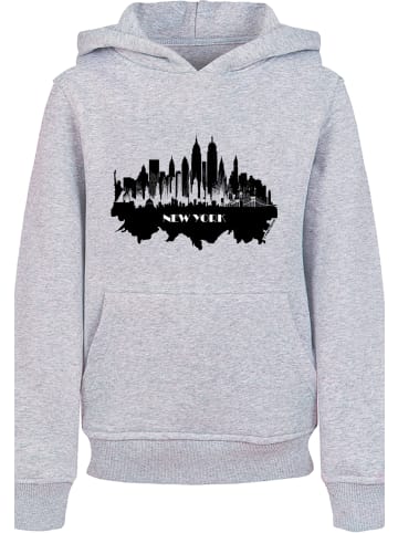 F4NT4STIC Hoodie Cities Collection - New York skyline in grau meliert