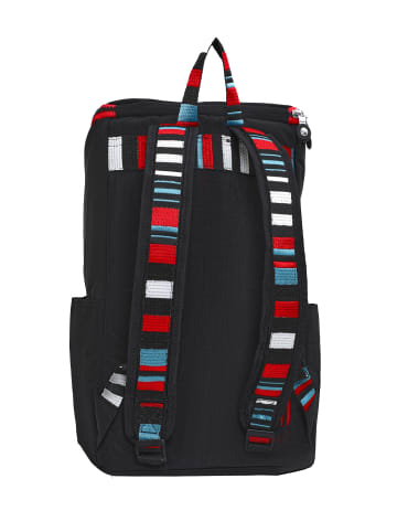 Mindesa Damen Rucksack in Schwarz Mehrfarbig