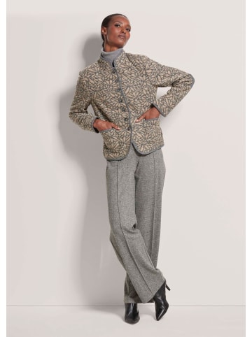 MADELEINE Verkürzter Wollblazer mit Stehkragen, Taschen in taupe / graphit