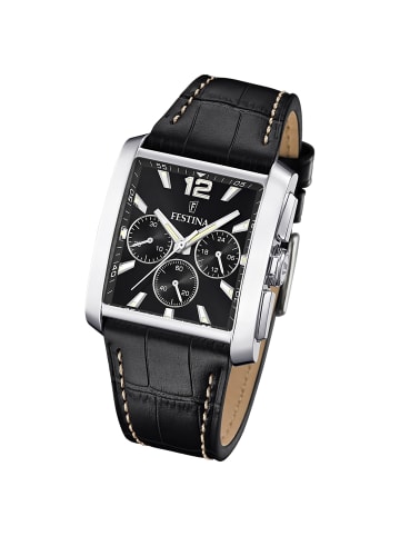 Festina Chronograph-Armbanduhr Festina Timeless Chronograph schwarz mittel (ca. 37mm)