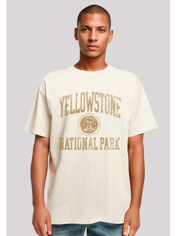 F4NT4STIC Oversize T-Shirt US National Parks Yellowstone Wyoming in sand
