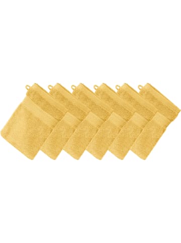 Erwin Müller Frottier Waschhandschuh 6er-Pack Friedrichshafen in gelb