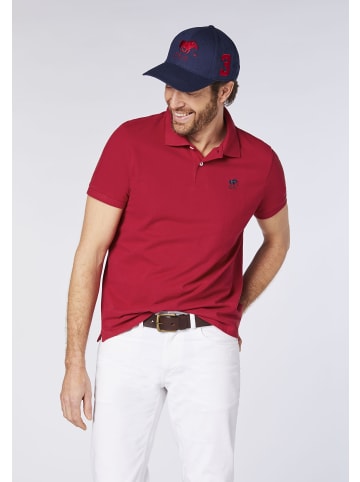 Polo Sylt Poloshirt mit Label-Stickerei in Rot