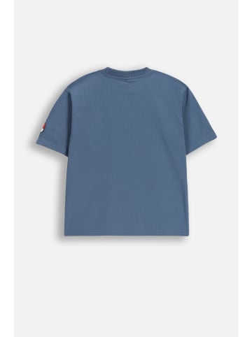Coccodrillo T-Shirt mit kurzen Ärmeln in blau