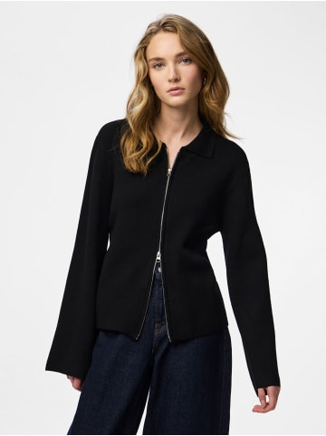 Pieces Strickjacke in Black