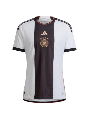 adidas Performance Fußballtrikot DFB Authentic WM 2022 Heim in weiß / schwarz