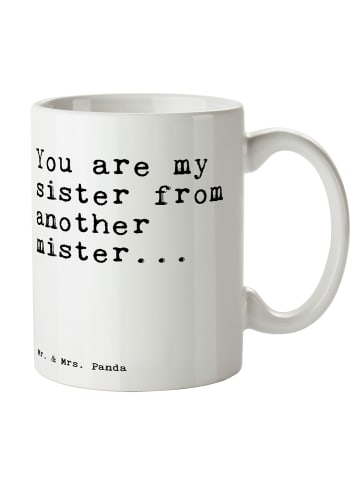 Mr. & Mrs. Panda Tasse You are my sister... mit Spruch in Weiß