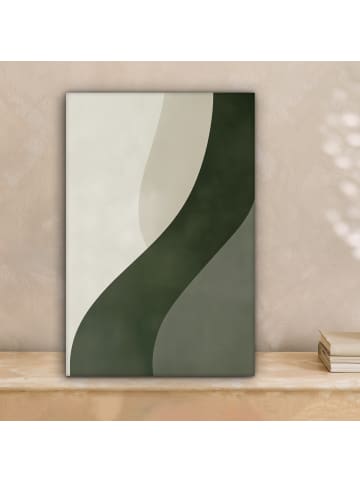 MuchoWow Leinwand Bilder Salbeigrün