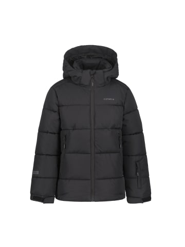 Icepeak Louin Winterjacke mit Kapuze und Schneefang in Schwarz