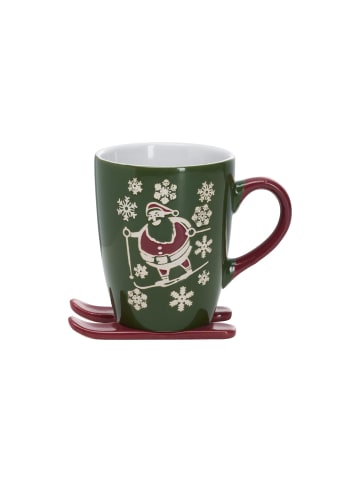 Ritzenhoff & Breker 24er Set Kaffeebecher auf Ski Whistler 340 ml in grün