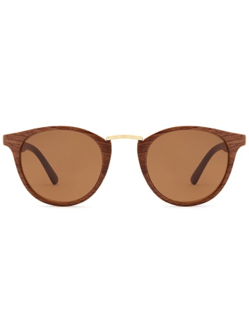 styleBREAKER Sonnenbrille in Braun-Gold / Braun getönt