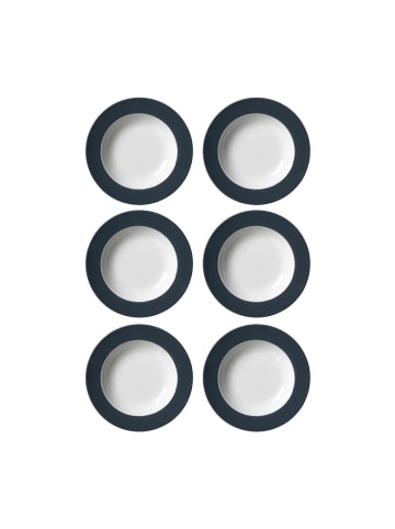 Ritzenhoff & Breker 6er Set Suppenteller Doppio ø 22 cm in Anthrazit