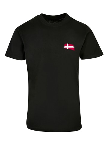 F4NT4STIC T-Shirt Dänemark Flagge Denmark in schwarz