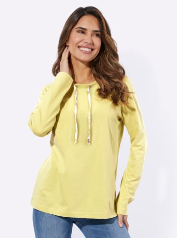 Sieh an! Langarmshirt in zitrone
