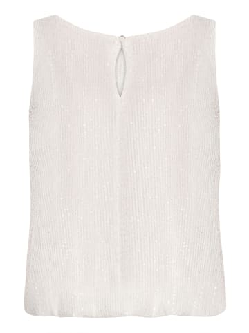 Vera Mont Pailletten-Top im Glitzer-Look in Rohweiß