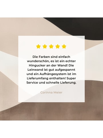 MuchoWow Leinwand Bilder Cappuccino