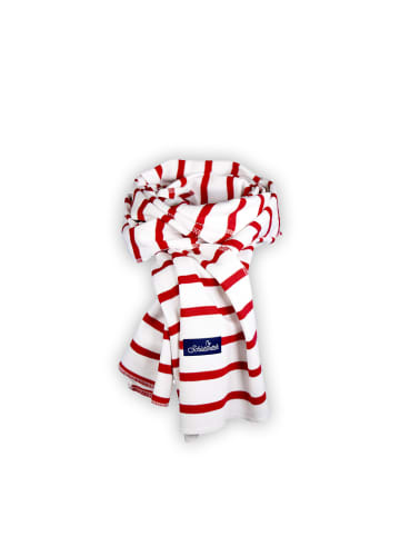 SCHIETWETTER Schal  flauschig, weich, kuschelig in weiß-rot