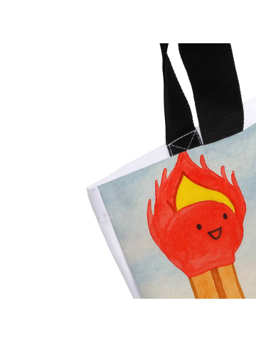 Mr. & Mrs. Panda Shopper Streichhölzer Design ohne Spruch in Weiß