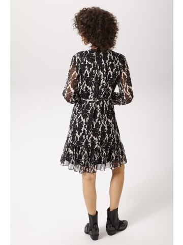 Aniston CASUAL Tunikakleid in schwarz-wollweiß