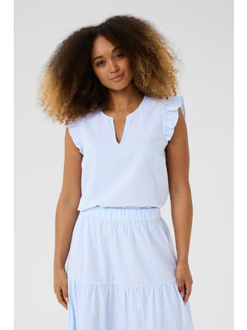 Cream Ärmellose Bluse CRAmala Regular fit in Light Blue Stripe