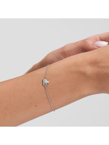 s.Oliver Armband Striped Heart in silber