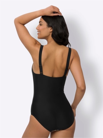 Sieh an! Badeanzug in schwarz-bedruckt