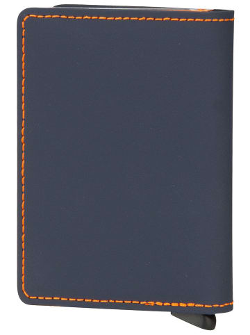 Secrid Geldbörse Slimwallet Matte in Night Blue-Orange