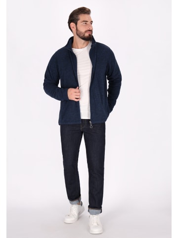 DreiMaster Maritim Herren Fleecejacke in Marine Melange