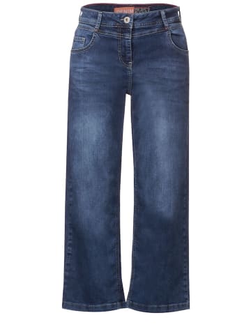 Cecil Loose Fit Culotte Jeans in Blau