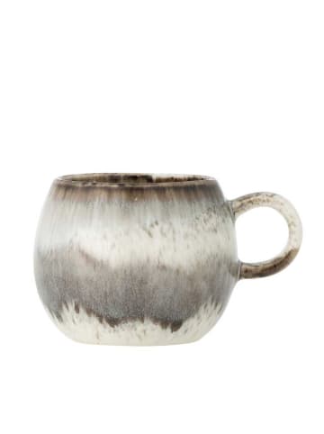 Bloomingville Espresso Tasse PAULA Grau Weiß mit Henkel