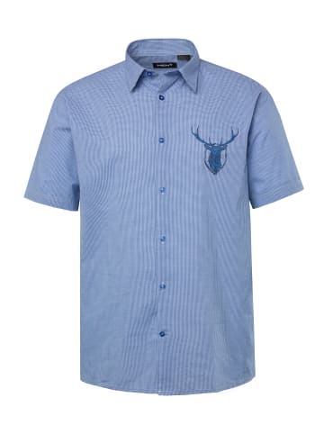 Men Plus Hemd in aschblau